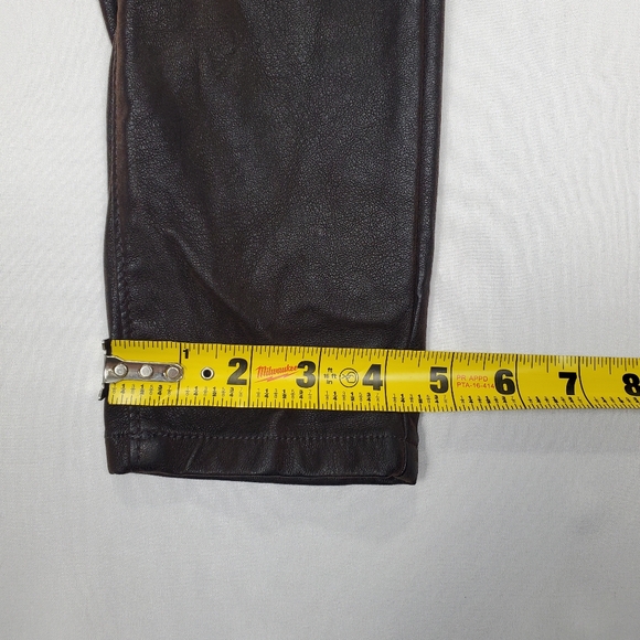Blank NYC Vegan / Faux Leather Dark Brown Skinny Pants Size 26 - Picture 15 of 16